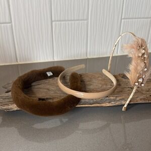 Lot of 3 Women's Headbands | Neutral Colors | Hair Accessories Bling